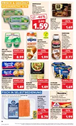 Gazetka promocyjna Kaufland - Prospekt - Gazetka - ważna od 01.11 do 01.11.2023 - strona 18 - produkty: ACC, alpro, angebot, aqua, baguette, ball, Becher, brot, brötchen, butter, chia, creme, decke, drink, ehrmann, eis, filet, fisch, flasche, fleisch, geback, gin, homann, ilag, kartoffel, kartoffelsalat, kerrygold, kerrygold extra, knoblauch, Knoblauchcreme, lachs, lachsfilet, mac, macchiato, mandel, Mandeldrink, maultaschen, mit knoblauch, mousse, Müller, nestlé, pudding, rapsöl, rwe, salat, salz, schoko, schokolade, schokoladen, Streichzart, Tasche, taschen, Ti, tisch, vita, Vitamine, ZTE