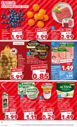 Gazetka promocyjna Kaufland - Prospekt - Gazetka - ważna od 01.11 do 01.11.2023 - strona 2 - produkty: activia, angebot, auer, Bau, Bauer, Becher, beere, beeren, bifi, braten, bresso, burger, danone, danone activia, drink, ehrmann, eis, fleisch, frischkäse, frischkäsezubereitung, froop, frucht, Fruchtmark, hackfleisch, heidelbeere, heidelbeeren, joghur, joghurt, kartoffel, kartoffeln, Käse, milch, Müller, müller froop, pudding, purland, quark, reis, rind, rinder, rinderhackfleisch, sac, salami, Schal, Schale, speisekartoffeln, Spezi, Ti, tisch, wiesbauer, wurst, ZTE