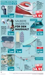 Gazetka promocyjna Kaufland - Prospekt - Gazetka - ważna od 01.11 do 01.11.2023 - strona 32 - produkty: angebot, angebote, asti, auer, batterie, batterien, Bau, baumwolle, bügel, Bügeleisen, Bügelstation, bügeltisch, bürste, dampfbügeleisen, dampfbügelstation, decke, Deckel, eis, Elektro, elle, korb, leine, magnum, Pfau, Pinsel, rasierer, Reinigung, Schal, tefal, Ti, tisch, Trockner, vileda, Wanne, wäschekorb, wäschetrockner, wolle, ZTE