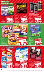 Gazetka promocyjna Kaufland - Prospekt - Gazetka - ważna od 01.11 do 01.11.2023 - strona 38 - produkty: alkohol, angebot, bonbons, caramel, cola, creme, eis, ente, frucht, getränk, gin, ginger, Hustenbonbons, jack daniel, jack daniel's, karamell, lemonade, milka, Mixgetränk, Nimm 2, nuss, oreo, Palette, reiniger, riegel, schoko, schokolade, shampoo, storck, Ti, vita, Vitamine, wc-reiniger, whiskey, ZTE, zucker