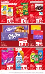 Gazetka promocyjna Kaufland - Prospekt - Gazetka - ważna od 01.11 do 01.11.2023 - strona 4 - produkty: angebot, beutel, bites, brezel, carefree, eis, fairy, geschirr, geschirrspülmittel, kakao, kartoffel, kuchen, Lebkuchen, lenor, lenor weichspüler, milch, milka, milka schokolade, pom-bär, schoko, schokolade, slip, slipeinlagen, snack, snacks, spülmittel, Ti, tuc, vollmilch, weichspüler, Zartbitterschokolade, ZTE