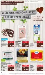 Gazetka promocyjna Kaufland - Prospekt - Gazetka - ważna od 11.10 do 11.10.2023 - strona 16 - produkty: angebot, beutel, bio, chili, eier, eiernudeln, eis, elle, ente, fleisch, gaggli, hofgut, lyoner, maultaschen, milch, nudel, nudeln, rezept, rwe, saft, schinken, schnitten, schwein, schweine, schweinefleisch, Spezi, Tasche, taschen, Ti, vollmilch, wein, weine, wurst, Yo, ZTE