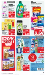 Gazetka promocyjna Kaufland - Prospekt - Gazetka - ważna od 11.10 do 11.10.2023 - strona 35 - produkty: aktionspreis, angebot, angebote, Bad, Brei, citrus, Clin, colorwaschmittel, Coral, coupon, Desinfektion, domestos, eis, Fleckenentferner, Friskies, gin, Heu, kraft, milch, nassfutter, purina, reiniger, reis, resa, sac, scheuermilch, sofort-rabatt, sunil, Ti, vollwaschmittel, waschmittel, wc-gel