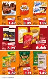 Gazetka promocyjna Kaufland - Prospekt - Gazetka - ważna od 11.10 do 11.10.2023 - strona 5 - produkty: angebot, angebote, beutel, chips, creme, Dickmann's, eis, elle, erdnuss, flippies, gin, haselnuss, Haselnusscreme, hipp, kakao, kartoffel, kartoffelchips, Kinder, knorr, Kugel, lindor, lindt, milch, nuss, orange, schoko, schokolade, storck, suppe, suppen, suppenliebe, teller, Ti, waffeln