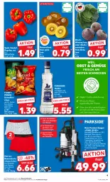 Gazetka promocyjna Kaufland - Prospekt - Gazetka - ważna od 11.10 do 11.10.2023 - strona 9 - produkty: angebot, angebote, Behälter, beutel, chips, cola, edelstahl, eis, früchte, kartoffel, kartoffelchips, kiwi, Kiwi Gold, natur, obst, paprika, puschkin vodka, Reinigung, rel, rote bete, Schal, schlauch, shorts, staubbeutel, Teleskop, Ti, trolli, und gemüse, vodka, wasser, Wirsing