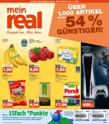 Gazetka promocyjna Real - Gazetka - ważna od 04.11 do 04.11.2023 - strona 1 - produkty: banane, bananen, bohne, bohnen, bohnenkaffee, braten, butter, chiquita, dallmayr, eis, erdnuss, gemahlener bohnenkaffee, gulasch, kaffee, landliebe, lays, lorenz, nuss, persil, PlayStation, PlayStation 5, reis, rind, rinder, Rinderroulade, rinderrouladen, rouladen, Ti, vollwaschmittel, waschmittel, ZTE
