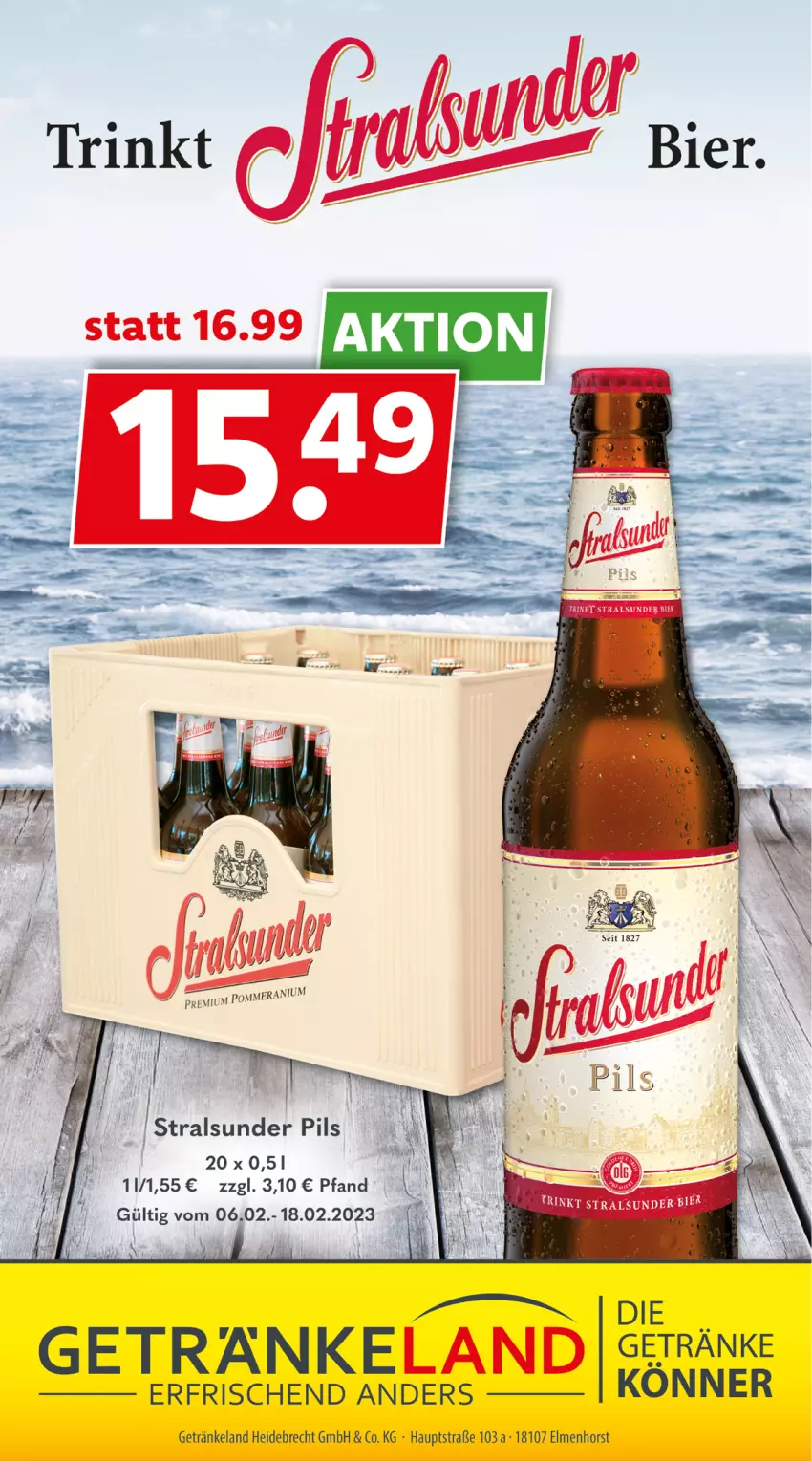 Aktueller Prospekt Getraenkeland - von 06.02 bis 18.02.2023 - strona 7 - produkty: bier, Elan, elle, getränk, getränke, Ti