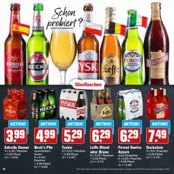 Gazetka promocyjna Hit - Feinkostbroschüre - Gazetka - ważna od 31.12 do 31.12.2024 - strona 28 - produkty: aktionspreis, alkohol, bier, Duck, eis, Estrella Damm, flasche, glasflasche, Peroni, pils, reis, rel, Ti, tyskie