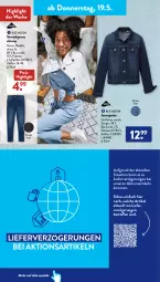 Gazetka promocyjna AldiSud - ALDI Aktuell - Gazetka - ważna od 21.05 do 21.05.2022 - strona 32 - produkty: aldi, Bau, baumwolle, dell, eis, elle, Jacke, jeans, Jeansjacke, Mode, reis, Stretchjeans, Ti, wolle