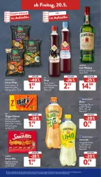 Gazetka promocyjna AldiSud - ALDI Aktuell - Gazetka - ważna od 21.05 do 21.05.2022 - strona 39 - produkty: alle artikel ohne dekoration, bifi, Blüte, chili, chips, dekoration, eis, eistee, elle, flasche, funny-frisch, gerolsteine, gerolsteiner, gin, holunder, holunderblüte, irish whiskey, jameson, limo, limonade, linsen, lorenz, mac, orange, pfirsich, reis, salami, sirup, snack, steiner, tee, teller, Ti, whiskey, Yo, zitrone, ZTE