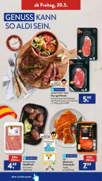 Gazetka promocyjna AldiSud - ALDI Aktuell - Gazetka - ważna od 21.05 do 21.05.2022 - strona 40 - produkty: aldi, eis, fleisch, hackfleisch, nuss, paprika, pute, putensteaks, reis, rind, rum, rumpsteak, schwein, sim, steak, steaks, Ti, wein