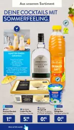 Gazetka promocyjna AldiSud - ALDI Aktuell - Gazetka - ważna od 21.05 do 21.05.2022 - strona 52 - produkty: aldi, Becher, cocktail, cocktails, dry gin, eis, Engel, flasche, fleisch, frucht, fruchtfleisch, gin, Kugel, LG, london dry, london dry gin, orange, orangen, orangensaft, reis, saft, sahne, Schal, Schale, schlagsahne, sekt, Ti, vanille, wodka