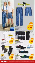 Gazetka promocyjna Penny - Prospekte - Gazetka - ważna od 01.07 do 01.07.2023 - strona 18 - produkty: Bau, baumwolle, Freizeitschuhe, hemd, hemden, herren-t-shirt, hose, retroshorts, schuhe, shirt, shirts, shorts, slip, Slipper, sneaker, sneakersocken, socken, T-Shirt, Tasche, taschen, Ti, tisch, Unterhemd, unterhemden, Unterwäsche, wolle