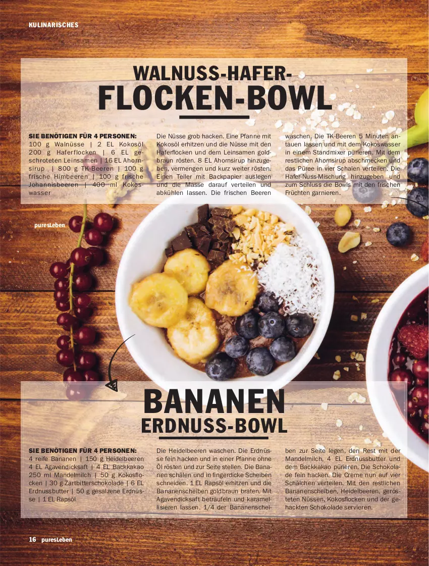 Aktueller Prospekt Hit - Prospekte - von 03.01 bis 28.02.2022 - strona 16 - produkty: agaven, banane, bananen, beere, beeren, braten, braun, butter, creme, dicksaft, elle, erdnuss, Erdnussbutter, erdnüsse, früchte, früchten, garnier, hafer, haferflocken, heidelbeere, heidelbeeren, himbeer, himbeere, himbeeren, johannisbeere, Johannisbeeren, kakao, karamell, kokos, kokosöl, Kokoswasser, mandel, milch, Mixer, nuss, papier, pfanne, püree, rapsöl, saft, salz, Schal, Schale, schoko, schokolade, sirup, standmixer, teller, Ti, walnuss, wasser, Zartbitterschokolade