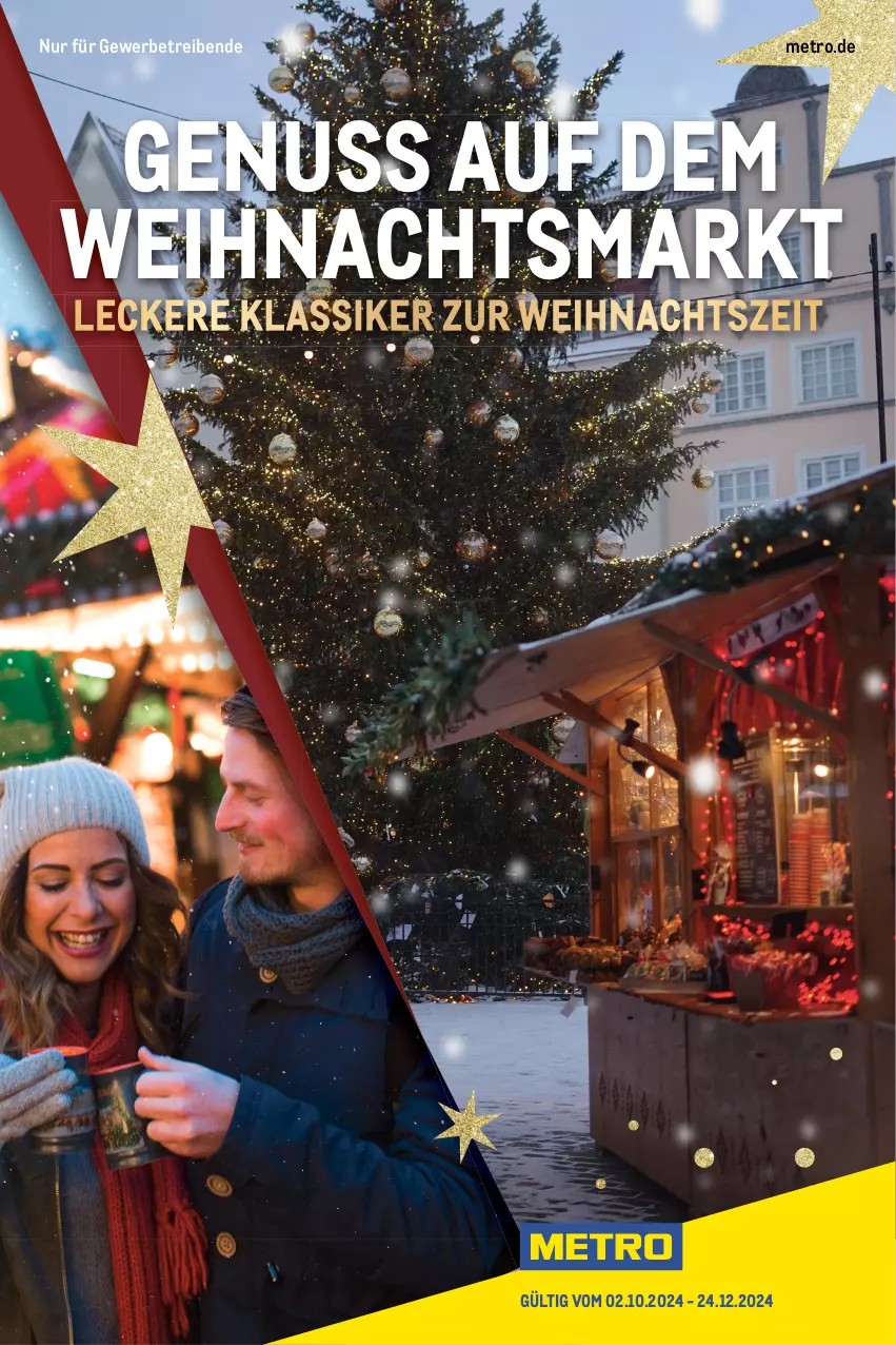 Aktueller Prospekt Metro - Genuss auf dem Weihnachtsmarkt - von 02.10 bis 24.12.2024 - strona 1 - produkty: Metro, nuss, Ti