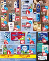 Gazetka promocyjna Hit - Prospekte - Gazetka - ważna od 31.12 do 31.12.2021 - strona 18 - produkty: Bad, balsam, blend-a-med, Cap, coupon, creme, deo, deo spray, dusche, duschgel, eis, elle, elmex, fa duschgel, fairy, flasche, flüssigseife, garnier, kneipp, kraft, Kuschelweich, meridol, nivea, pampers, pasta, reis, roll-on, sagrotan, schauma, schauma shampoo, schaumbad, Seife, shampoo, shampoo oder spülung, somat, spee, spülmaschinen, spülmaschinentabs, spülmittel, spülung, Tasche, taschen, taschentücher, teller, Tempo, Ti, Tiere, tücher, Wahre Schätze, waschmittel, weichspüler, zahncreme, zahnpasta