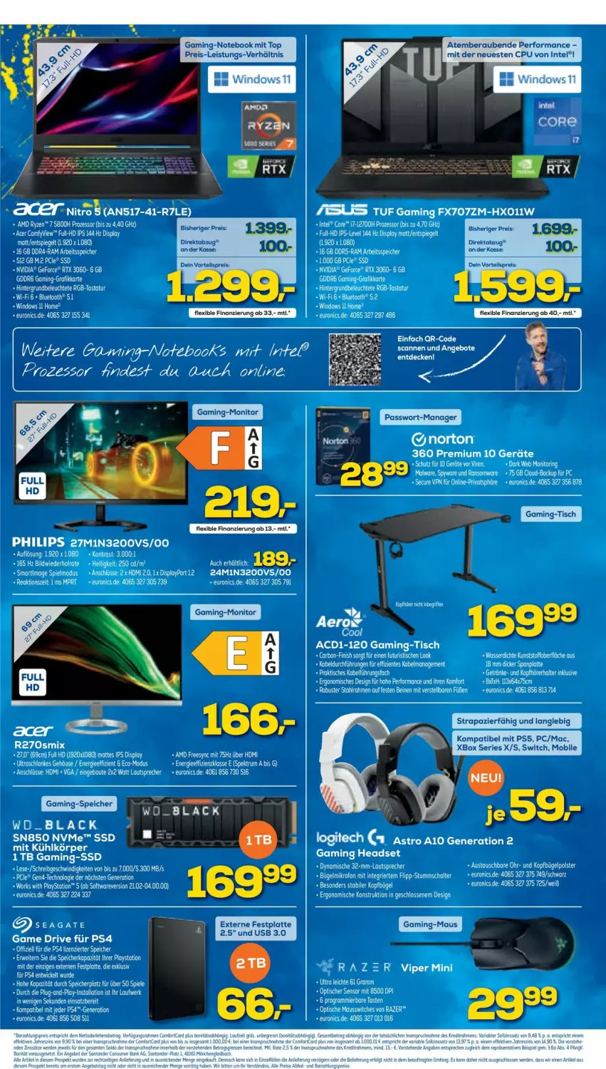 Aktueller Prospekt Euronics - Prospekte - von 04.05 bis 11.05.2022 - strona 2 - produkty: abis, acer, auto, Bau, bügel, elle, ente, HDMI, Headset, Heu, lack, lautsprecher, lays, LG, logitech, Philips, PlayStation, ps4, Razer, rum, rwe, Schal, spiegel, Spiele, ssd, tee, Ti, tisch