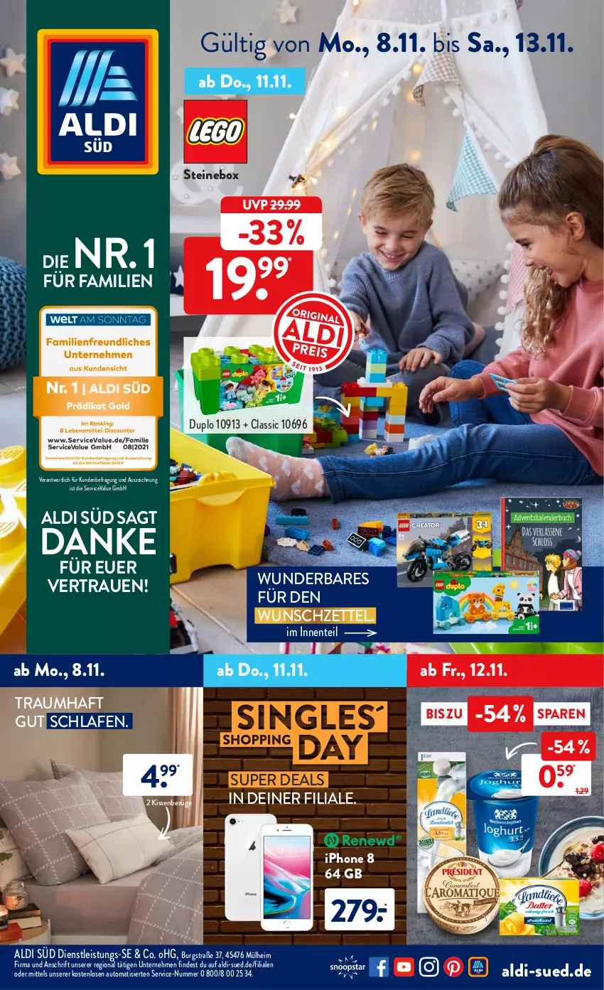 Aktueller Prospekt AldiSud - ALDI Aktuell - von 08.11 bis 13.11.2021 - strona 1