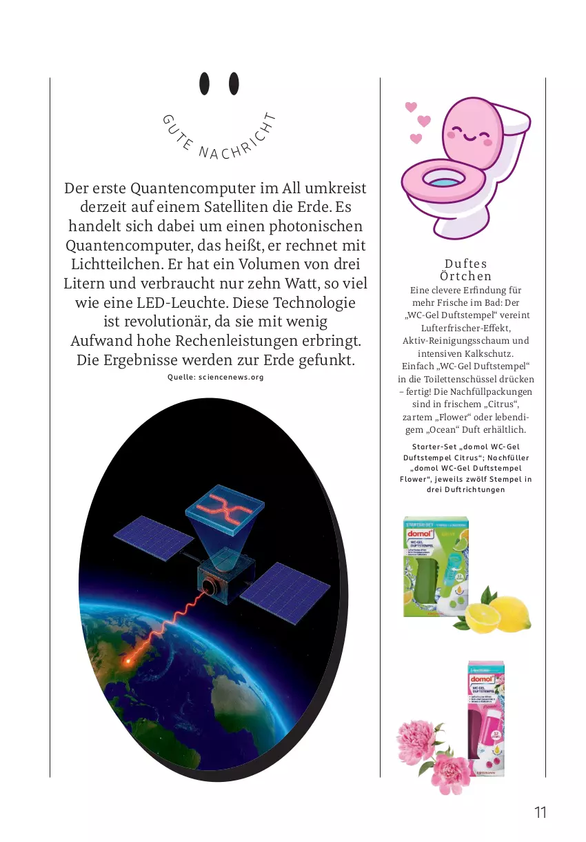 Aktueller Prospekt Rossmann - Prospekte - von 01.12 bis 31.12.2025 - strona 11 - produkty: Bad, Cien, citrus, computer, Domol, eis, elle, erde, gefu, LED-Leuchte, Leuchte, lufterfrischer, pute, Rauch, Reinigung, Reinigungsschaum, reis, ring, schüssel, Ti, wc-gel