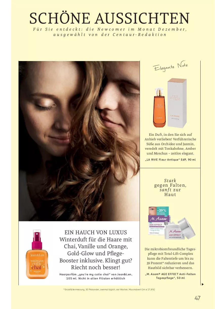 Aktueller Prospekt Rossmann - Prospekte - von 01.12 bis 31.12.2025 - strona 47 - produkty: Amber, bio, bohne, Effect, La Rive, orange, orchidee, roba, Tagespflege, Ti, vanille, Yo