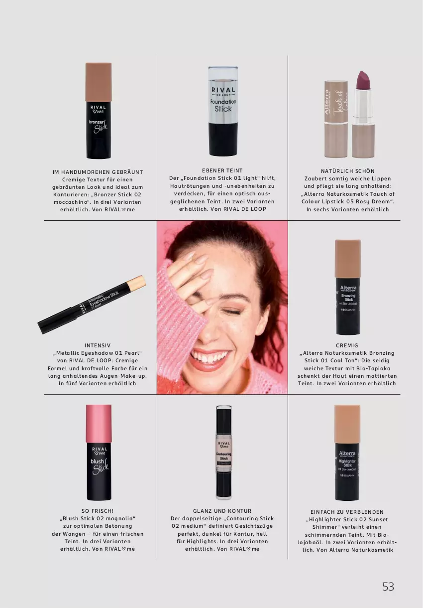 Aktueller Prospekt Rossmann - Prospekte - von 01.12 bis 31.12.2025 - strona 53 - produkty: alterra, bio, decke, erde, kosmetik, kraft, Lipstick, natur, naturkosmetik, Ria, ring, Ti, tisch