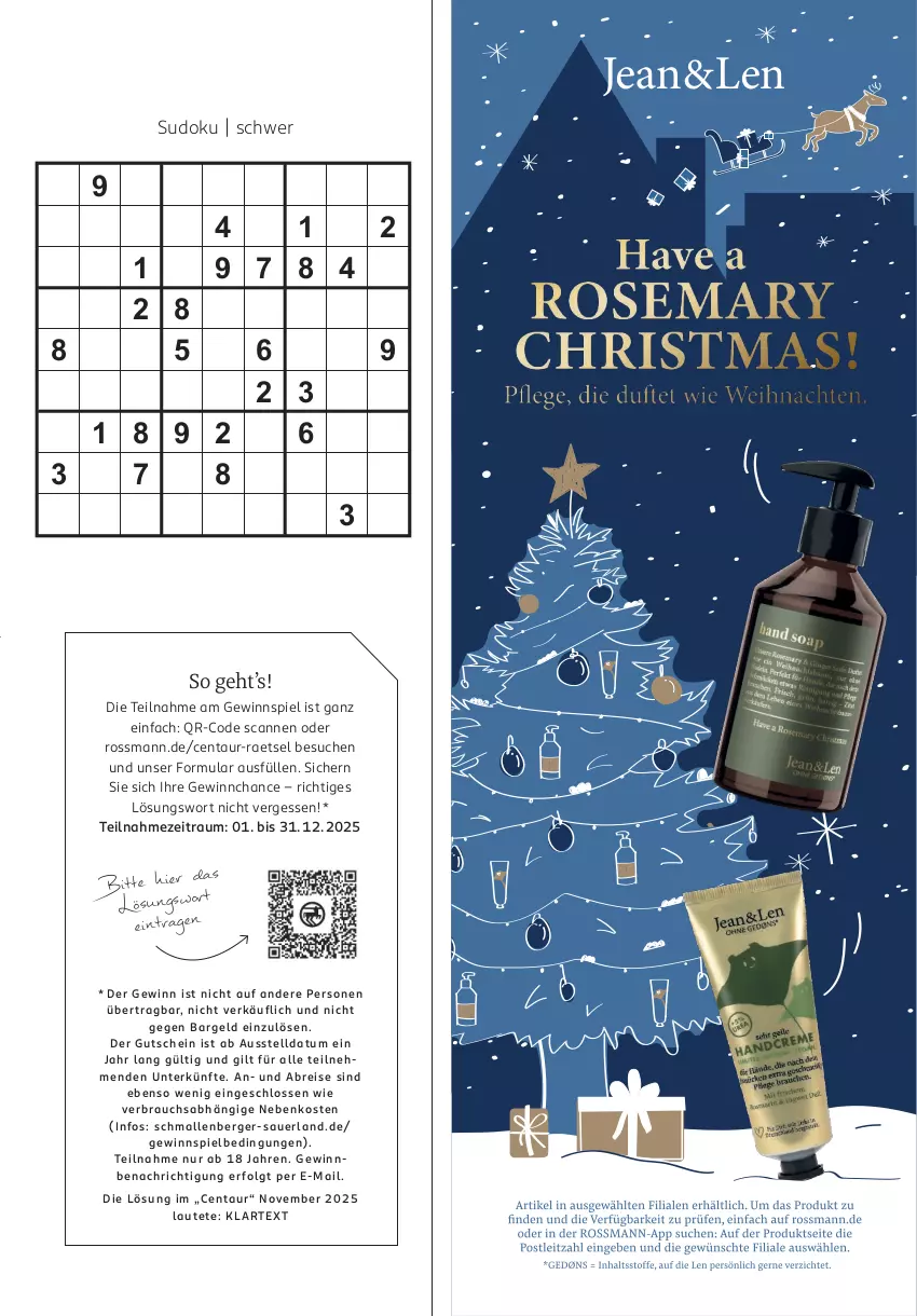 Aktueller Prospekt Rossmann - Prospekte - von 01.12 bis 31.12.2025 - strona 85 - produkty: auer, Berger, Brei, eis, gewinnspiel, gsw, gutschein, LG, Rauch, reis, Ti