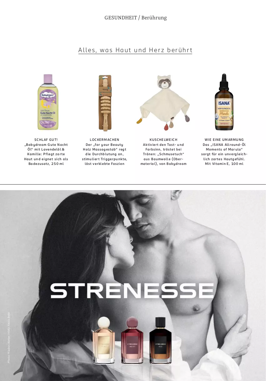 Aktueller Prospekt Rossmann - Prospekte - von 01.12 bis 31.12.2025 - strona 97 - produkty: babydream, Bad, Bau, baumwolle, For Your Beauty, Gesundheit, Holz, isana, Kamill, kamille, Kuschelweich, lavendel, mac, Ria, sana, Ti, tuc, vita, wolle, Yo