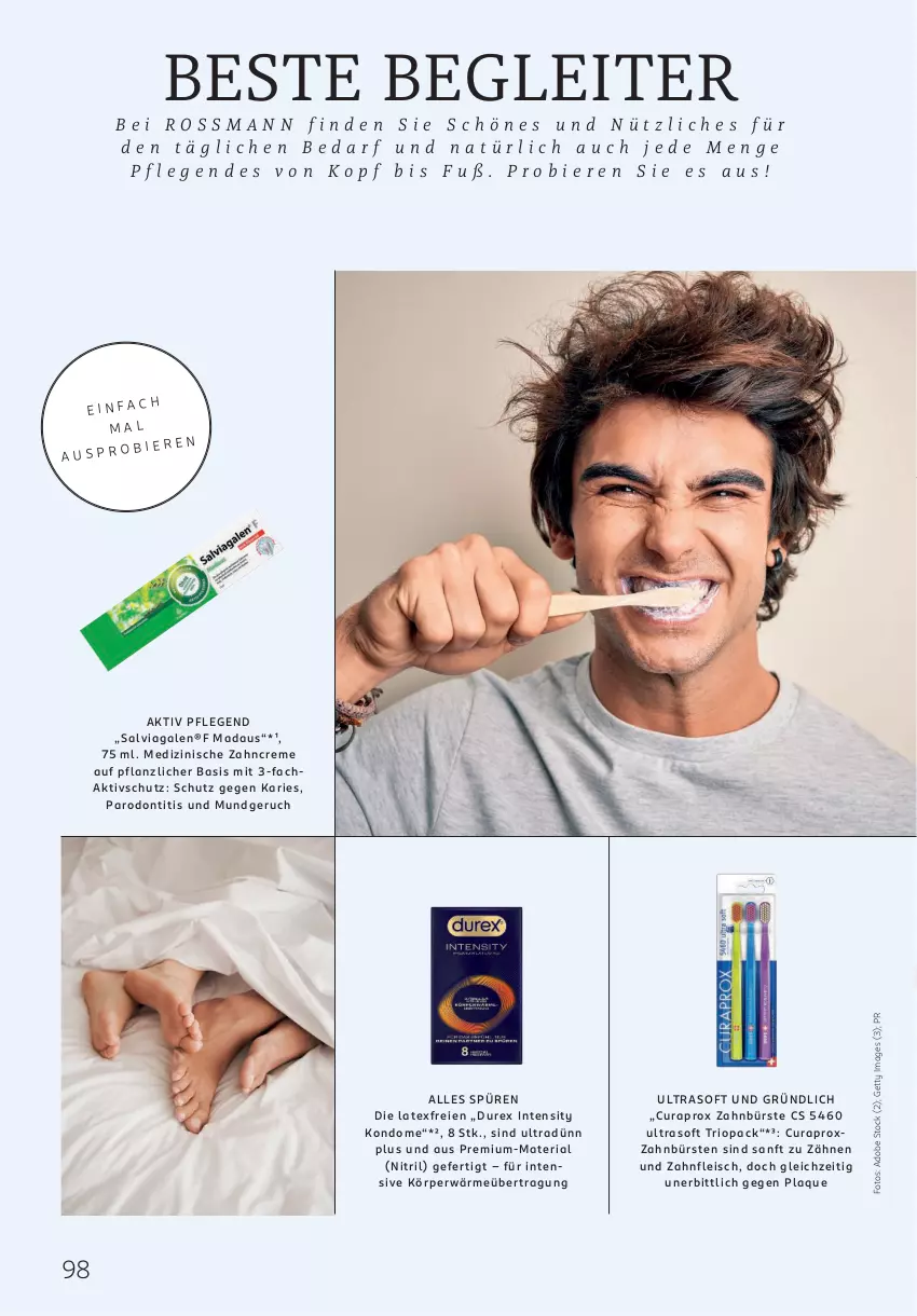 Aktueller Prospekt Rossmann - Prospekte - von 01.12 bis 31.12.2025 - strona 98 - produkty: bier, Biere, bürste, bürsten, creme, Durex, eis, fleisch, Kondome, Ria, Ti, zahnbürste, zahnbürsten, zahncreme