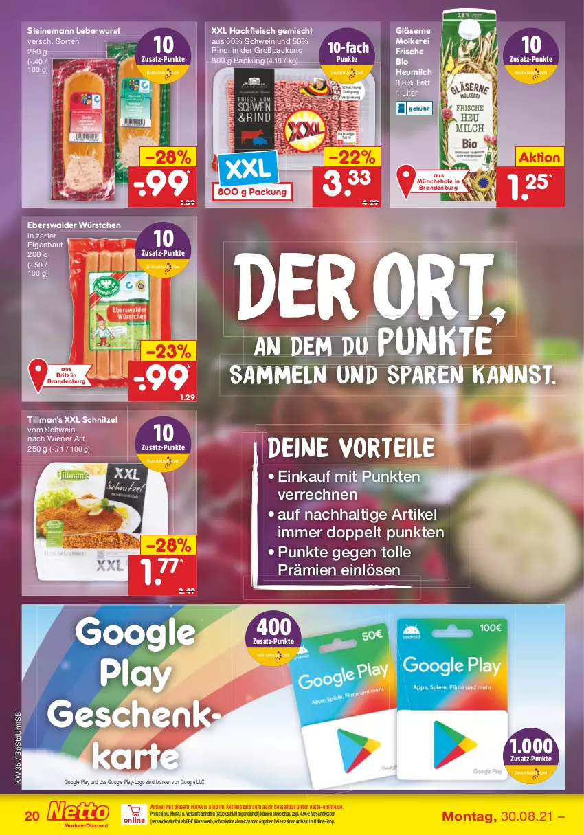 Aktueller Prospekt Netto Marken-Discount - Filial Angebote - von 30.08 bis 04.09.2021 - strona 20