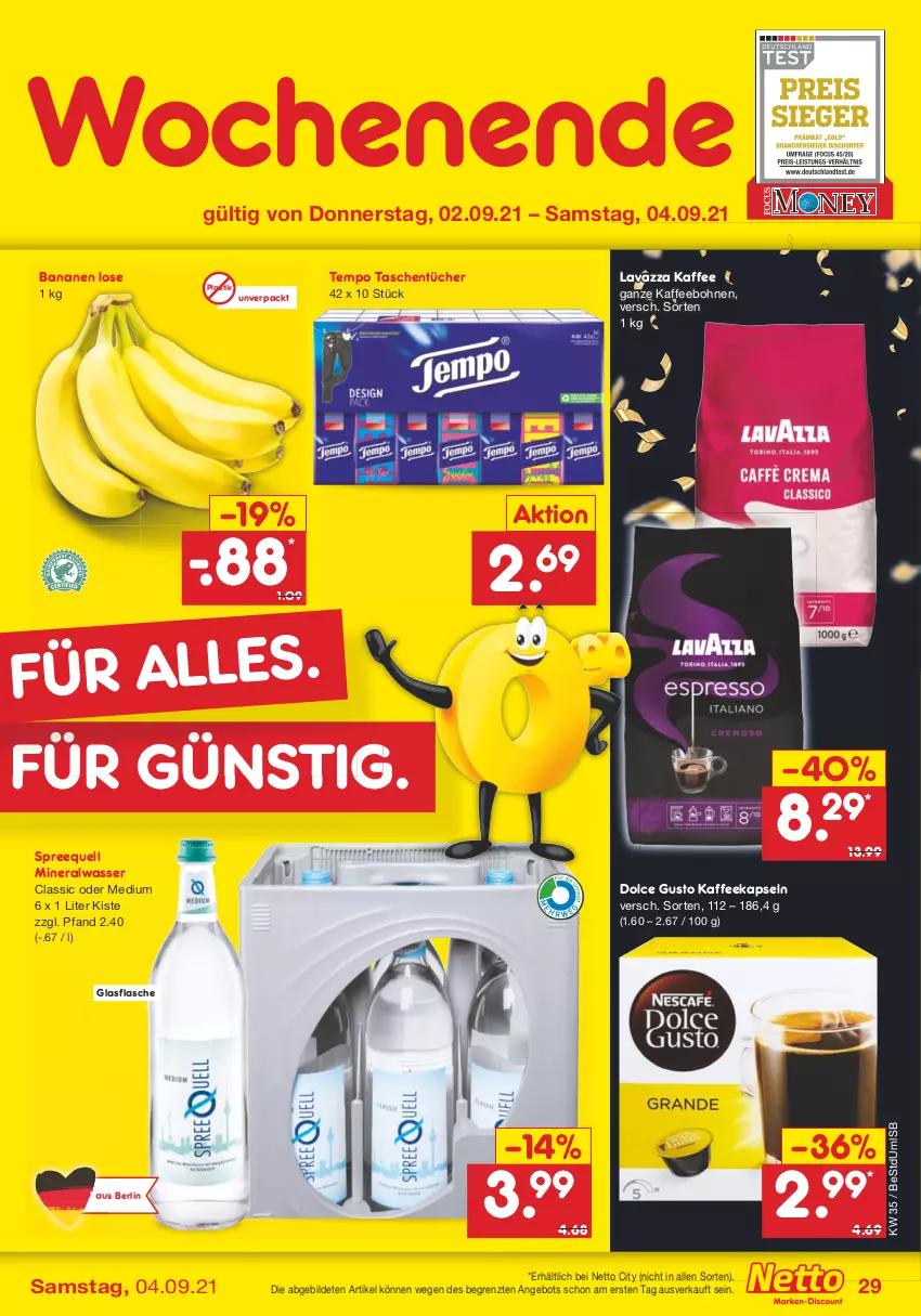 Aktueller Prospekt Netto Marken-Discount - Filial Angebote - von 30.08 bis 04.09.2021 - strona 29