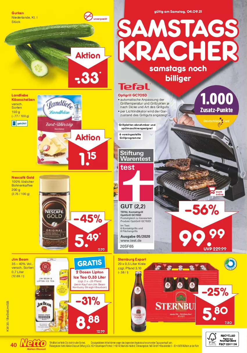 Aktueller Prospekt Netto Marken-Discount - Filial Angebote - von 30.08 bis 04.09.2021 - strona 40