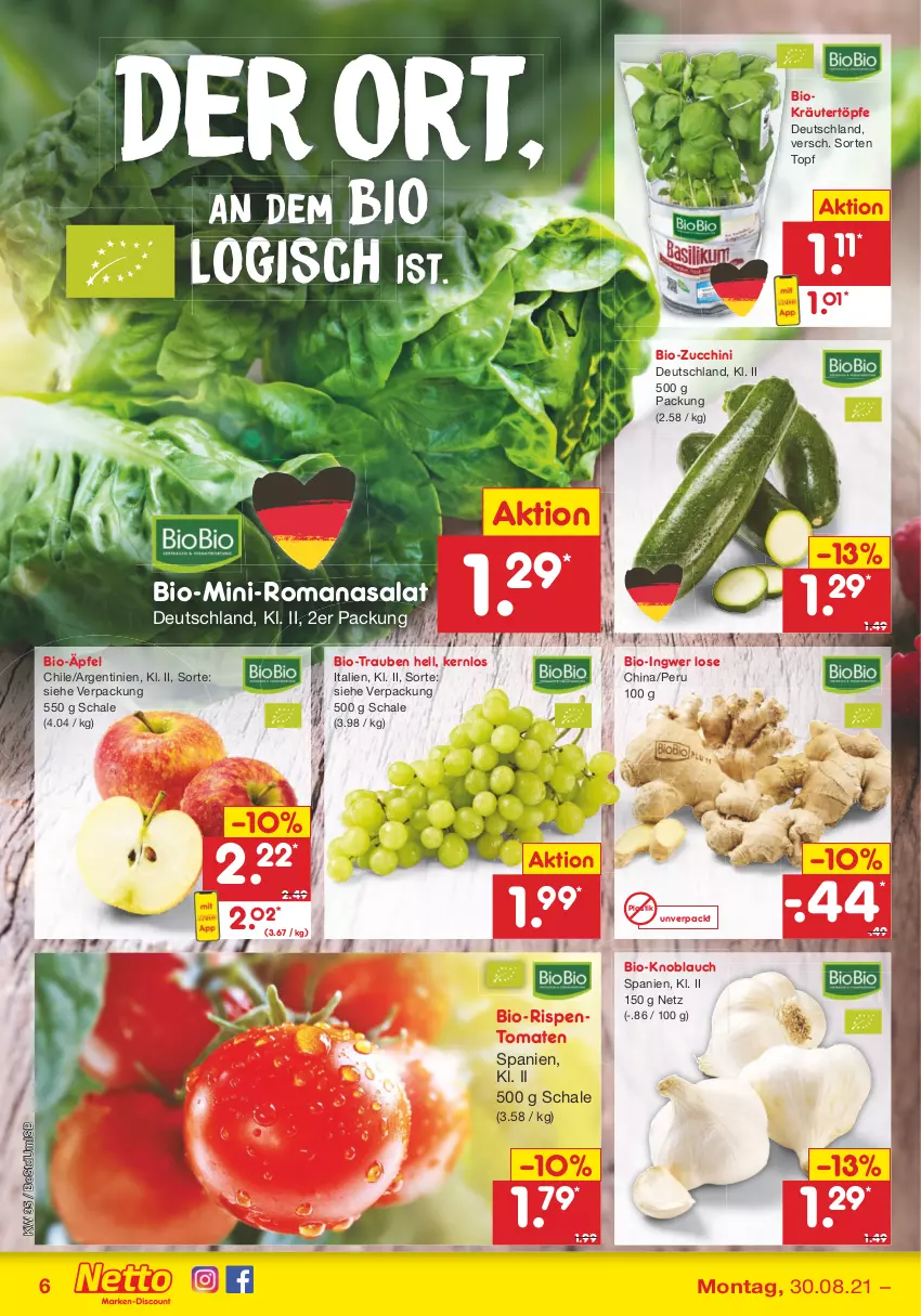 Aktueller Prospekt Netto Marken-Discount - Filial Angebote - von 30.08 bis 04.09.2021 - strona 6