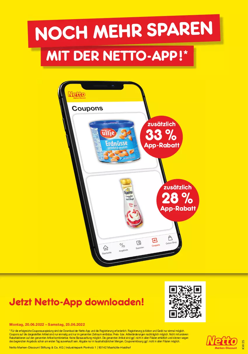 Aktueller Prospekt Netto Marken-Discount - Filial-Angebote - von 20.06 bis 25.06.2022 - strona 18 - produkty: angebot, coupon, coupons, discount, eis, Holz, LG, marken-discount, reis, Ti, ZTE