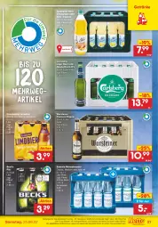 Gazetka promocyjna Netto Marken-Discount - Filial-Angebote - Gazetka - ważna od 25.06 do 25.06.2022 - strona 21 - produkty: alkohol, Alwa, angebot, bestpreis, bier, brause, burger, Cap, carlsberg, cola, eis, enders, fuze tea, getränk, getränke, krombache, krombacher, limo, Limobier, mango, maracuja, mineralwasser, Mineralwasser Classic, natur, pils, pilsener, premium pils, reis, rel, rwe, Spreequell, steiner, tee, Ti, volvic, warsteiner, wasser, zitrone, ZTE