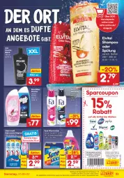 Gazetka promocyjna Netto Marken-Discount - Filial-Angebote - Gazetka - ważna od 25.06 do 25.06.2022 - strona 23 - produkty: angebot, angebote, axe, bestpreis, bio, biozidprodukte, coupon, coupons, creme, deo, deospray, duschdas, dusche, eis, elvital, gin, lack, Odol, Rauch, reis, rwe, shampoo, shampoo oder spülung, spee, spülung, Ti, vita, waschmittel, zahncreme, ZTE