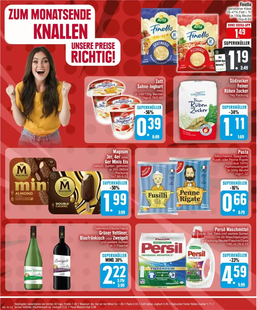 Aktueller Prospekt Edeka - Prospekte - von 26.08 bis 31.08.2024 - strona 2 - produkty: finello, Käse, megaperls, universal megaperls, zucker