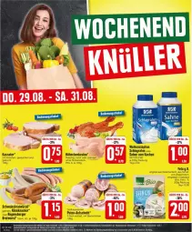 Gazetka promocyjna Edeka - Prospekte - Gazetka - ważna od 31.08 do 31.08.2024 - strona 26 - produkty: bier, bierschinken, bratwurst, burger, eis, feta, fleisch, gin, Käse, kasseler, knacker, milch, natur, pute, regensburger, sahne, salz, schinken, schlagrahm, schwein, Ti, weihenstephan, wein, wurst