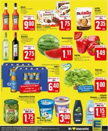 Gazetka promocyjna Edeka - Prospekte - Gazetka - ważna od 31.08 do 31.08.2024 - strona 27 - produkty: aperitif, aperol, auer, ball, Bau, Bauer, Becher, creme, daim, eis, eiscreme, elle, flasche, gurke, gurken, hengstenberg, Hengstenberg Gurken, Kinder, kopfsalat, lebensmittel, LG, melone, merl, merlot, milka, nutella, oettinger, oreo, paprika, paprika rot, rouge, salat, schauma, schauma shampoo, shampoo, spülung, Ti, wasser, wassermelone, ZTE