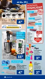 Gazetka promocyjna AldiSud - NÄCHSTE WOCHE - Gazetka - ważna od 03.02 do 03.02.2024 - strona 14 - produkty: aldi, ambia, aufschnitt, besteck, bürste, Clin, Crofton, dell, eis, eiswürfel, elle, entkalker, Entsafter, flasche, grill, Grillpfanne, herdarten, küche, Küchen, Kugel, LG, mac, Mixer, Mode, pfanne, pfannen, Reinigung, reis, ring, saft, säfte, schwamm, smoothie, smoothies, spülmaschinen, Ti, wok, würfel, zitrone, zitronen