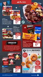 Gazetka promocyjna AldiSud - NÄCHSTE WOCHE - Gazetka - ważna od 03.02 do 03.02.2024 - strona 26 - produkty: ACC, aldi, backwaren, Becher, bounty, brownie, brownies, cheddar, cola, cookie, cookies, decke, Donut, drink, drinks, eis, geback, haselnuss, jalapeño, kuchen, leine, LG, mac, mars, Muffin, muffins, nacho, nuss, pizza, reis, sauce, schoko, snack, snacks, Ti, tisch, twix