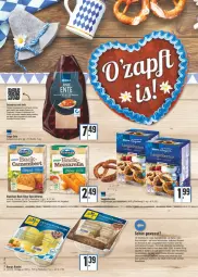 Gazetka promocyjna E Center - Angebote der Woche - Gazetka - ważna od 17.09 do 17.09.2022 - strona 8 - produkty: Alpenhain, angebot, brezel, camembert, eis, elle, ente, Entenbrust, Heu, kartoffel, Käse, Knödel, Kürbis, mac, pfanne, püree, salz, Soße, Spezi, spinat, tee, Ti, tisch, Weißwurst, wurst