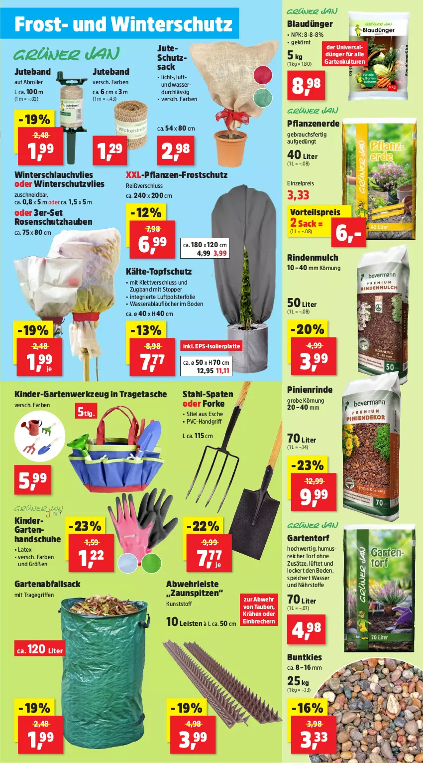 Aktueller Prospekt Thomas Philipps - von 16.09 bis 21.09.2024 - strona 3 - produkty: Bau, bett, blume, blumen, blumenerde, Clogs, Draht, dünger, eis, erde, Garten, handschuhe, Kinder, kissen, Kniekissen, latte, LG, Narzissen, pflanze, pflanzen, Rauch, reis, Ria, rind, rindenmulch, Roller, rosen, sac, schlauch, schuhe, Spaten, Spezi, Tasche, Ti, topf, topper, tragegriff, tragetasche, vorteilspreis, wasser, wedel, werkzeug, Winterschutz