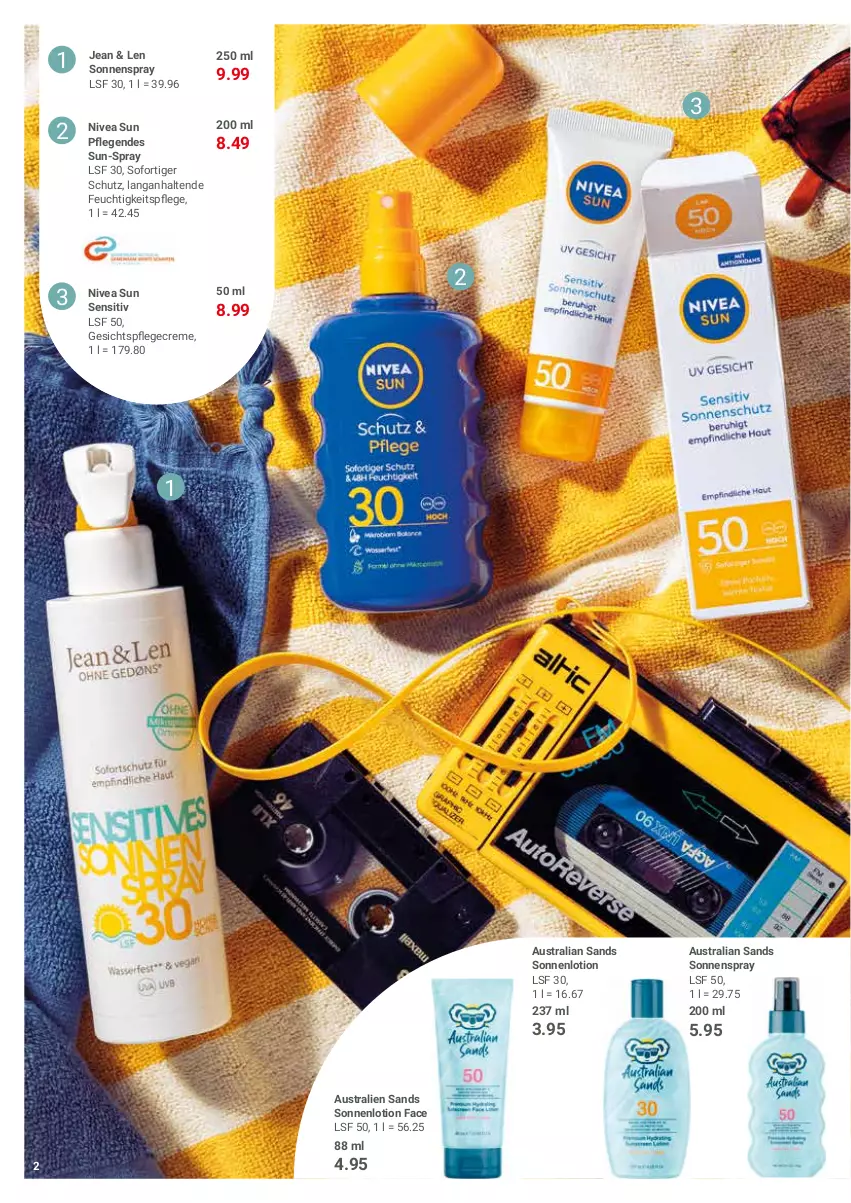 Aktueller Prospekt Globus - Prospekte - von 01.05 bis 20.05.2023 - strona 2 - produkty: aust, creme, Lotion, nivea, nivea sun, sonnenspray, Ti