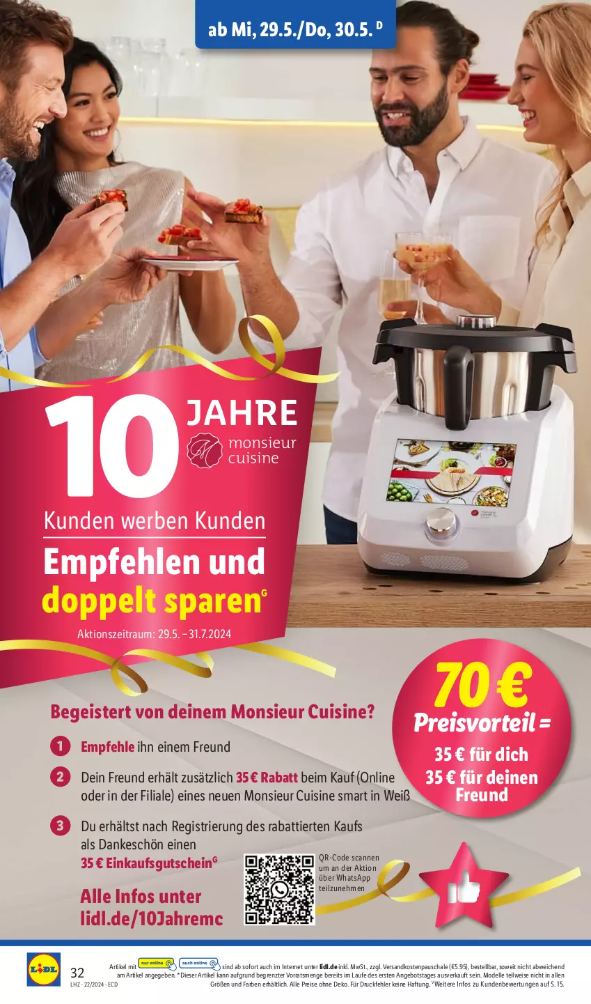 Aktueller Prospekt Lidl - Aktionsprospekt - von 27.05 bis 01.06.2024 - strona 38 - produkty: angebot, dell, eis, elle, gutschein, Mode, Monsieur Cuisine, ndk, preisvorteil, reis, Schal, Schale, Ti, ZTE