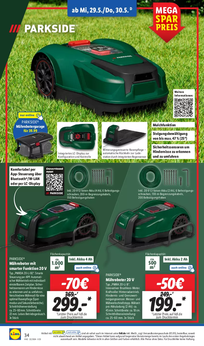 Aktueller Prospekt Lidl - Aktionsprospekt - von 27.05 bis 01.06.2024 - strona 42 - produkty: akku, angebot, auto, Brei, dell, eis, elle, kraft, mähroboter, messer, Mode, ndk, Parkside, rasen, reis, Schal, Schale, schrauben, shake, Ti, tisch, ZTE