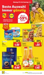 Gazetka promocyjna Lidl - Aktionsprospekt - Gazetka - ważna od 01.06 do 01.06.2024 - strona 10 - produkty: eis, elle, erdnüsse, kaffee, maggi, maggi fix, mövenpick, ndk, reis, Schal, Schale, teller, Ti, ültje, ültje erdnüsse, valensina