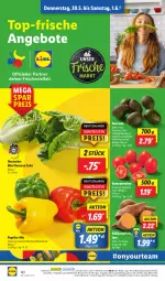 Gazetka promocyjna Lidl - Aktionsprospekt - Gazetka - ważna od 01.06 do 01.06.2024 - strona 50 - produkty: angebot, angebote, avocado, coupon, eier, eis, kartoffel, kartoffeln, LG, ndk, paprika, reis, Romatomaten, salat, Schal, Schale, Süßkartoffeln, Ti, tomate, tomaten