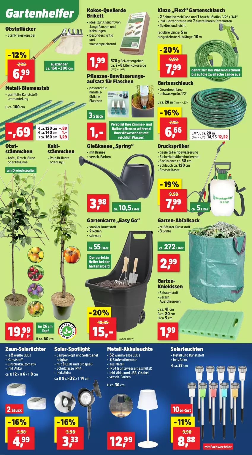 Aktueller Prospekt Thomas Philipps - von 28.07 bis 02.08.2025 - strona 2 - produkty: akku, apfel, auto, balkonpflanzen, blume, blumen, brause, elle, erde, flasche, Garten, Gartenbrause, gartenschlauch, Gießkanne, Kaki, kirsch, kissen, Kniekissen, kokos, Lampe, leds, Leuchte, leuchten, Mantel, obst, pflanze, pflanzen, pflaume, ring, sac, Schal, schlauch, solarleuchte, Teleskop, teleskopstiel, Ti, topf, usb, wasser