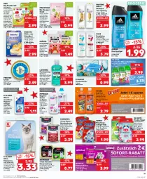 Gazetka promocyjna Kaufland - Prospekt - Gazetka - ważna od 20.12 do 20.12.2023 - strona 19 - produkty: Adidas, Air Wick, aktionspreis, ananas, angebot, angebote, apfel, banane, bebivita, beere, beutel, bio, body, bodylotion, Brei, chips, coupon, creme, Desinfektion, dove, duschgel, eis, ente, erdbeere, fleisch, frucht, gin, hipp, hundenahrung, hygienespüler, katzennahrung, keks, Kinder, klumpstreu, küche, Küchen, listerine, Lotion, lufterfrischer, maschinenreiniger, milch, mundspülung, natur, natura, pantene, pantene pro-v, penaten, porridge, portionsbeutel, power-gel, pro-v, quetschbeutel, Rauch, reiniger, reis, resa, salz, shampoo, shampoo oder spülung, snack, sofort-rabatt, somat, spülung, Tasche, taschen, taschentücher, tender, Ti, topf, total care, tücher, vita, waschmaschine, waschmaschinen, whiskas, WICK, zitrone, zucker