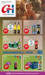 Gazetka promocyjna Getraenke Hoffmann - Prospekte - Gazetka - ważna od 22.08 do 22.08.2026 - strona 1 - produkty: angebot, angebote, bier, coca-cola, cola, Effect, eis, elle, flasche, gin, Jubiläums, Rockstar, Ti, vodka